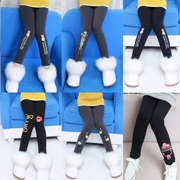 Quần legging cotton cho bé gái mùa thu đông 8 trẻ em 9 phiên bản Hàn Quốc hoang dã 10 bé gái lớn trẻ em quần dài ấm áp 12 tuổi