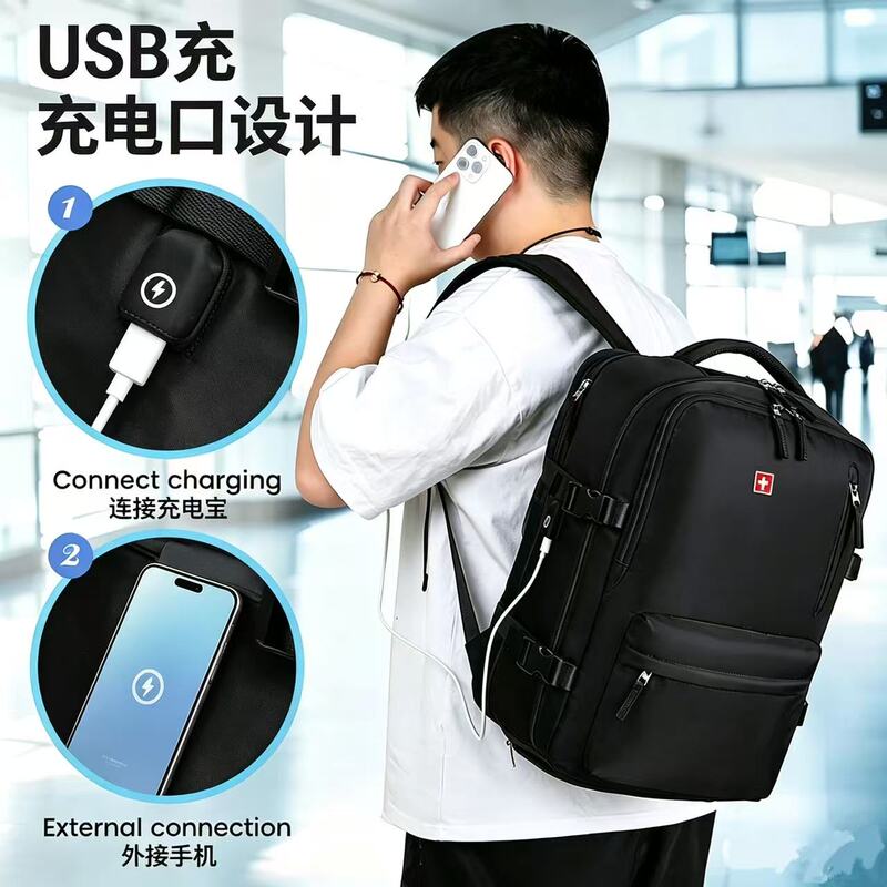 Backpack for Travel, Leisure, Outdoor Use, Large Capacity, Water Repellent