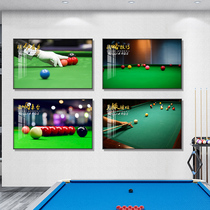 Billiard Hall Decoration Painting Billiard Room Hanging Painting Crystal Porcelain Painting Snooker Club Wall Painting Entertainment Club Bar Mural