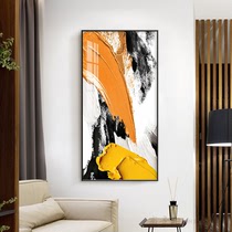 Entrance to the family Xuanguan Decorative Painting Vertical version Corridor Hallway Aisle Painting Modern Light Extravagant Crystal Porcelain Painting Nordic Abstract Living Room Mural Painting