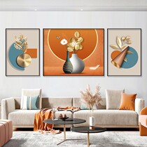 Vase Crystal Porcelain Triptych Modern Living Room Sofa Background Decoration Painting Light Luxury Fresco Flower Abstract Restaurant Hang Painting