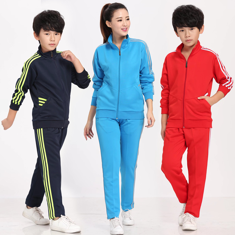 Platoon new autumn and winter children's badminton clothes suit men and women table tennis clothes long sleeves long pants sports autumn clothing team clothing