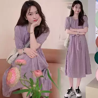 Pregnant women's summer clothes New French Platycodon grandiflorum gentle style dress summer Women super Xiansen sweet first love long skirt