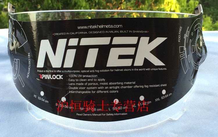 NITEK American brand P1 motorcycle carbon fiber helmet transparent lens black lens anti-fog card