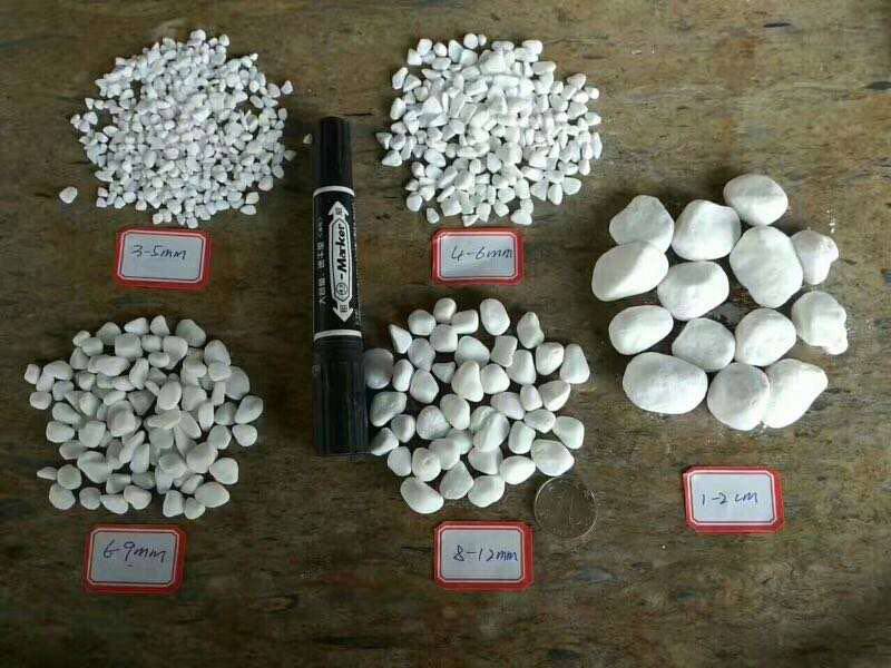 Pure white natural cobblestone snowflake white stone landscaped white stone paving landscape landscaped white stone washed stone rice