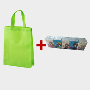 一个无纺布袋+亲约手帕纸一条（10包）