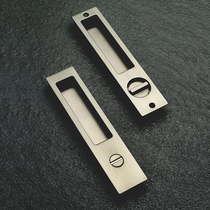  Sliding door lock Push-pull handle sliding door hook lock double open sliding door kitchen pulley dark buckle hand Minimalist modern minimalist door lock