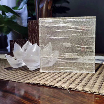 Factory customized high-end toughened wire sandwich laminated Hollow hot bending fireproof paint carving frosted car carving art glass