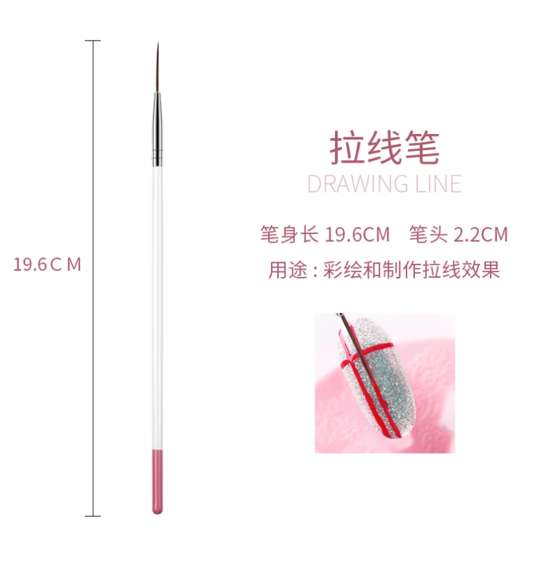 Nail Brush Tool Set Painted Pen Bút trị liệu Bút kéo Pen Point Drill Stroke Pen Gradient Pen 12 Full Set bộ dụng cụ làm nail