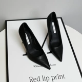 Универсальная рабочая обувь на высоком каблуке с заостренным носом, туфли, осенняя, тренд сезона