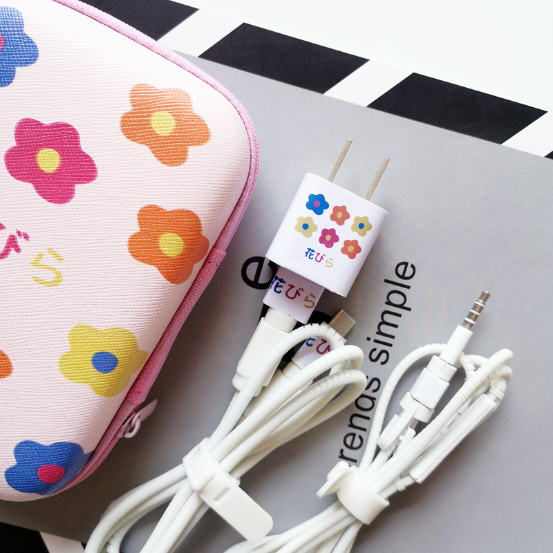 Apple xs max xr 11 mobile phone data cable protective cover iphone8 charger sticker X headphone tangled cord