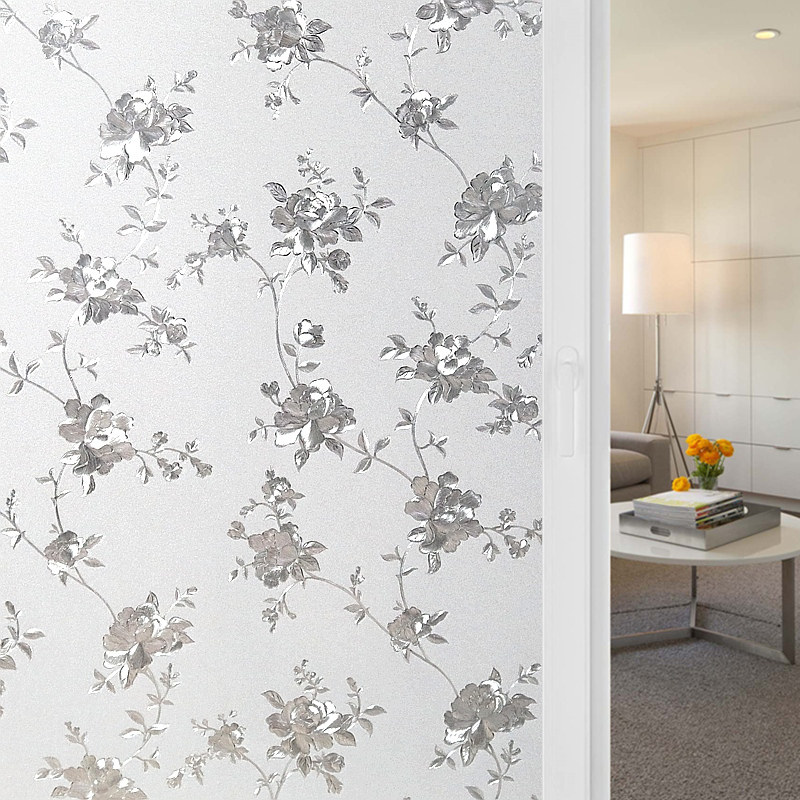 No need glue environmental glass stickers window stickers anti-light matte stickers cellophane shading window film