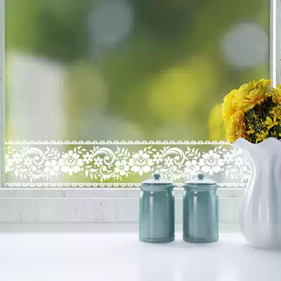Window grille stickers, lace patterns, anti-collision wall stickers, glass waist line, shop windows, glass door decoration stickers, mirror stickers