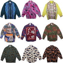 vintage ancient American sharp goods lonely British Baroque retro oil painting loose floral long sleeve shirt T27