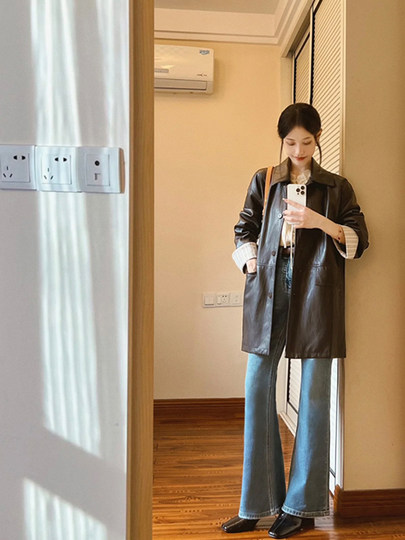 黑色皮衣外套女2025春秋新款酷飒风小个子爆款机车气质复古高级感