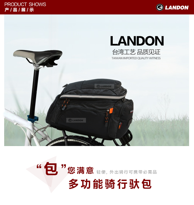 Sacoche pour vélo mixte LANDON - Ref 2220191 Image 25