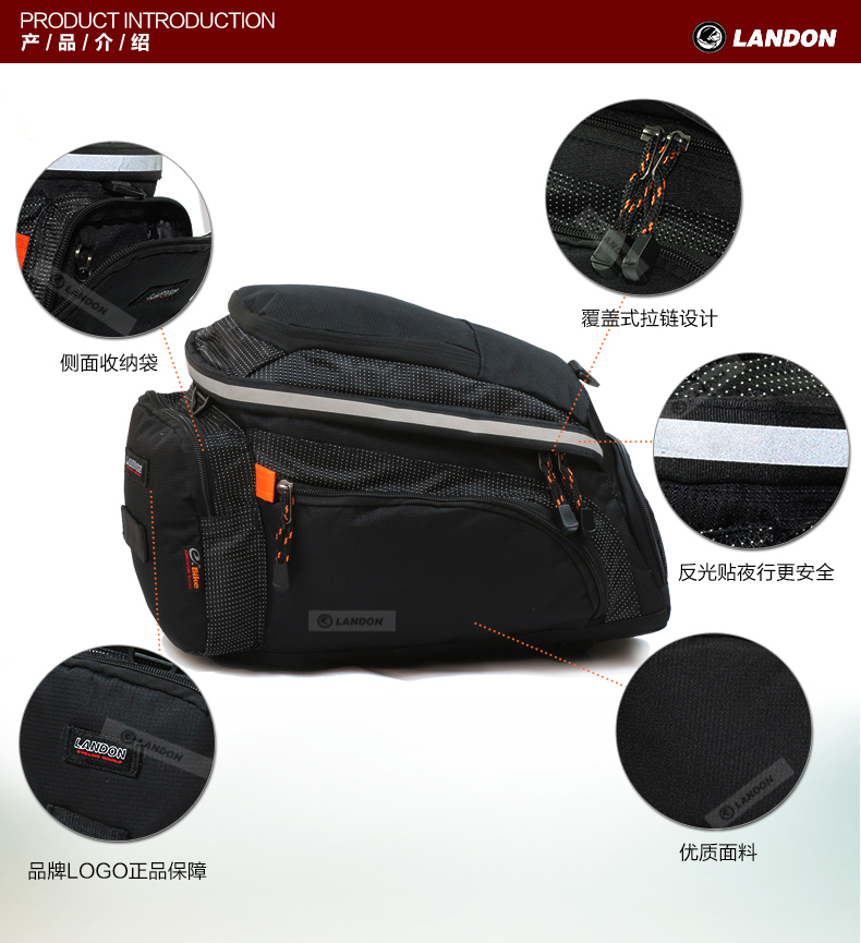 Sacoche pour vélo mixte LANDON - Ref 2220191 Image 11