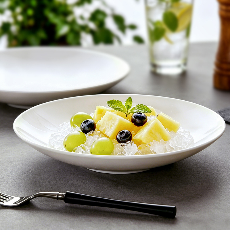 Bone China Plates for Home Use, Pure White Plates, Particularly Beautiful and High-End Dishes, Ceramic Conical Plates Bone China Plates for Home Use, Pure White Plates, Particularly Beautiful and High-End Dishes, Ceramic Conical Plates