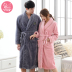 Mùa thu và mùa đông dày flannel vài chiếc áo ngủ nam màu nhung san hô đồ ngủ nữ áo choàng tắm mùa đông cộng với áo choàng tắm dài áo choàng mùa đông nam giới Night Robe