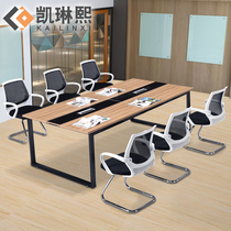 Office furniture conference table long table simple modern small panel training table rectangular office table and chair bench table