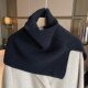 Scarf for Women, New Winter Fashion, Pullover Neck Warmer, Solid Color, Korean Style, Versatile Neck Wrap, Knitted Shawl