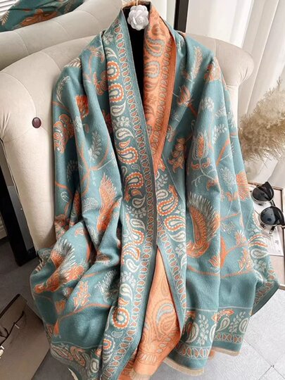 Air-Conditioned Room Shawl for Women, Similar to Liu Yifei's Style, Blanket, Summer 2024 New Model, Scarf, Dual-Use, Stylish and Sophisticated