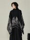 Jiaolingzi Fashionable Niche Design Split Cape Large Shawl Autumn and Winter Warm Double-Sided Knitted Cape for Outerwear in Winter