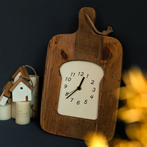Xi has -- creative solid wood wooden retro nostalgic personality folk hangover art clock chopping block bread bells for sale