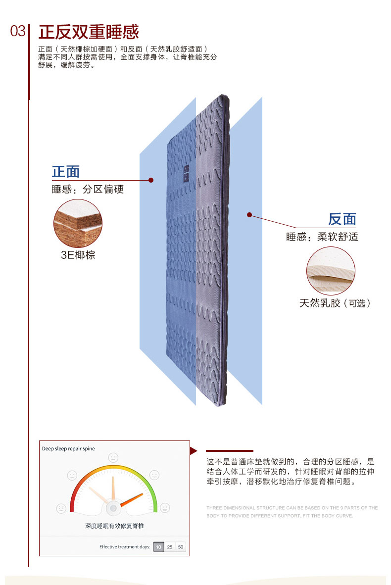 Tám lợi ích nệm nệm dừa cọ trẻ em nệm cao su tự nhiên thảm ký túc xá kinh tế cứng pad mỏng phần tùy chỉnh - Nệm nệm mút