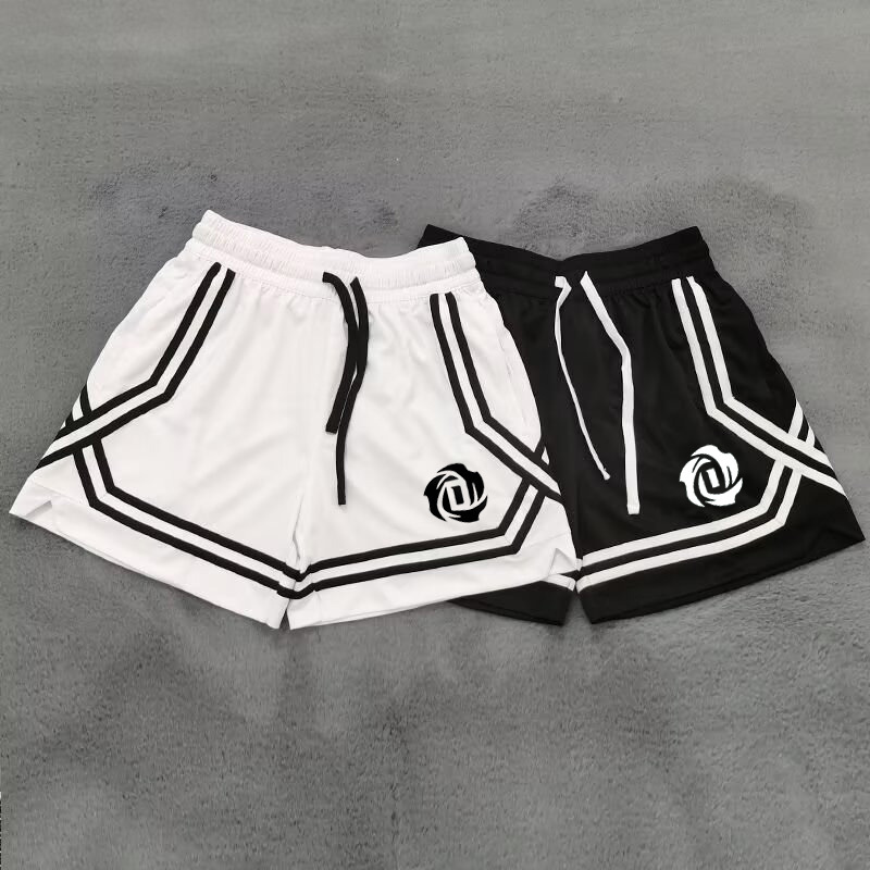 Rose Ross Youth American Basketball Training Shorts Men's Summer Quarter-Length Pants Running Quick-Dry Sports Pants Students