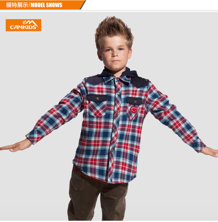 Chemise garcon CAMKIDS à manche longue - Ref 2075445 Image 19