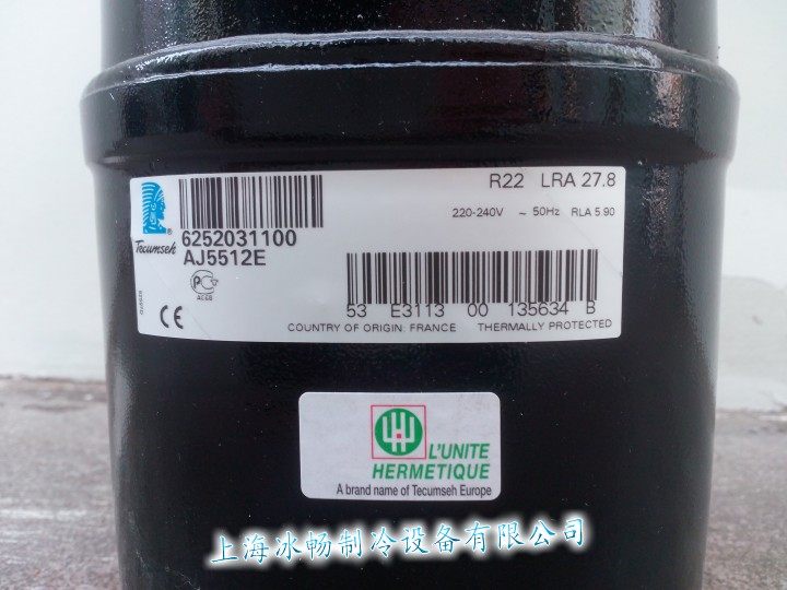Original French Taikang compressor AJ5512E welding 1 R22 medium temperature refrigeration compressor