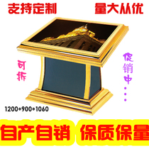 Stainless steel Guide Table titanium arc index sign floor lamp box drawing guide board floor layout Booth