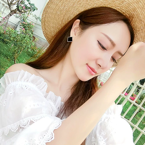 Черные сексуальные универсальные серьги, популярно в интернете, коллекция 2022