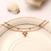Phiên bản hàn quốc Hàn Quốc đơn giản mạ vàng hồng 18K màu vàng vòng chân vàng nữ thời trang bằng thép titan vòng chân nhảy múa Vòng chân