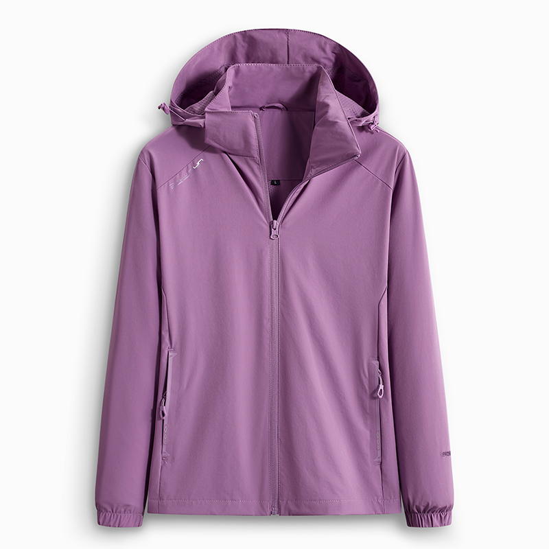 Spring and Autumn Soft Shell Sports Jacket Mesh Lined Thin Jacket Women's Outdoor Windproof Warm Solid Color Mountaineering Jacket