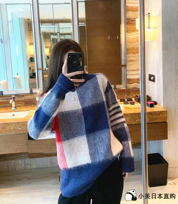 Small Beauty Day Thom Browne Spring new TB Tom Brown Sea Horse Mao Four-way bar round collar fur coat