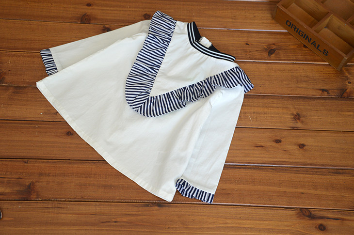 Chemise fille à manche longue en coton - Ref 2085605 Image 9