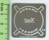 Heaven and Earth Model EP0027 1 24 Model Tire Logo Missing Spray Template Etching Tablet