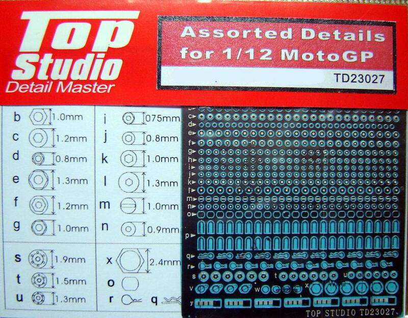 Top Studio Td23027 1/12 Motogp Model Universal Small Parts Screws and Nuts