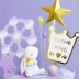 Bánh nướng trang trí Khăn ngồi Starry Bunny Cặp Ferris Wheel Bánh acrylic Chèn trang trí tiệc - Trang trí nội thất