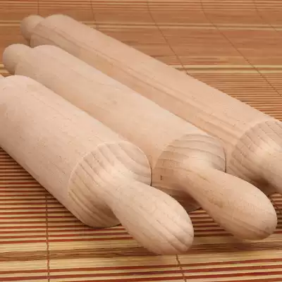 Shuanghang rolling stick solid wood large small size Press stick household dumpling skin stick noodle baking tool