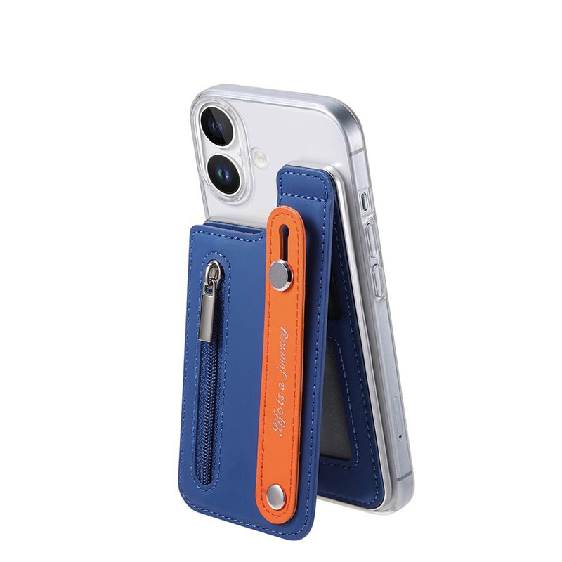 Japanese and Korean Wristband Card Holder Suitable for iPhone 16 Pro Max Phone Case, Apple 16 New Model Coin Purse, 15 Pro Leather Card Slot, XS Card Holder, Xr Stand, 8 Plus Transparent Protective Case for Men and Women