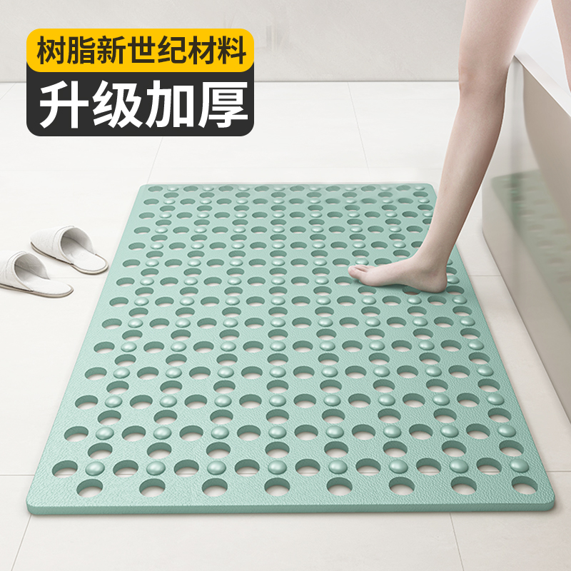2025大孔浴室垫防滑垫家用淋浴房洗澡防摔吸盘地垫卫浴按摩脚垫子