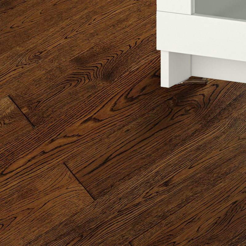Beijing Measurements Mount Oak Triple Solid Wood Flooring A Class Eco-friendly Bar Retro Made Old Scar Deep Curry 00032