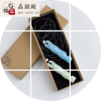 Ceramic whistle necklace for school couple, bone whistle pendant as birthday gift for best friend, versatile long sweater chain