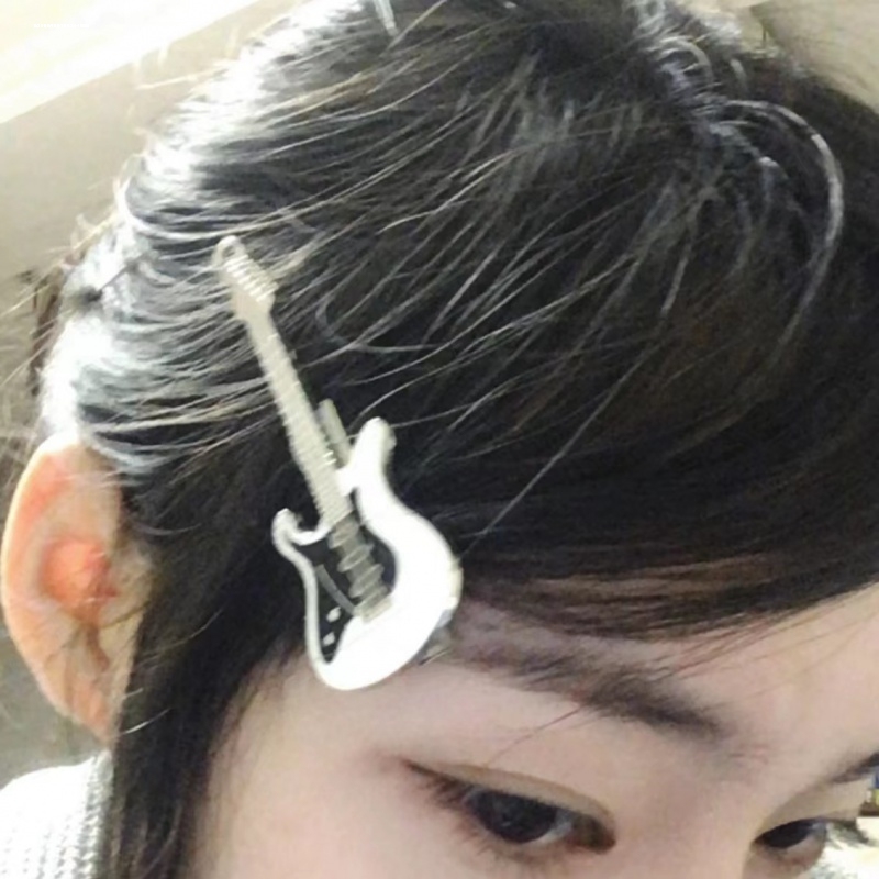 Subculture Accessories Punk Subculture Guitar Hairpin Multi-Color Matching Accessories Hot Girl Y2K Guitar Harajuku Style
