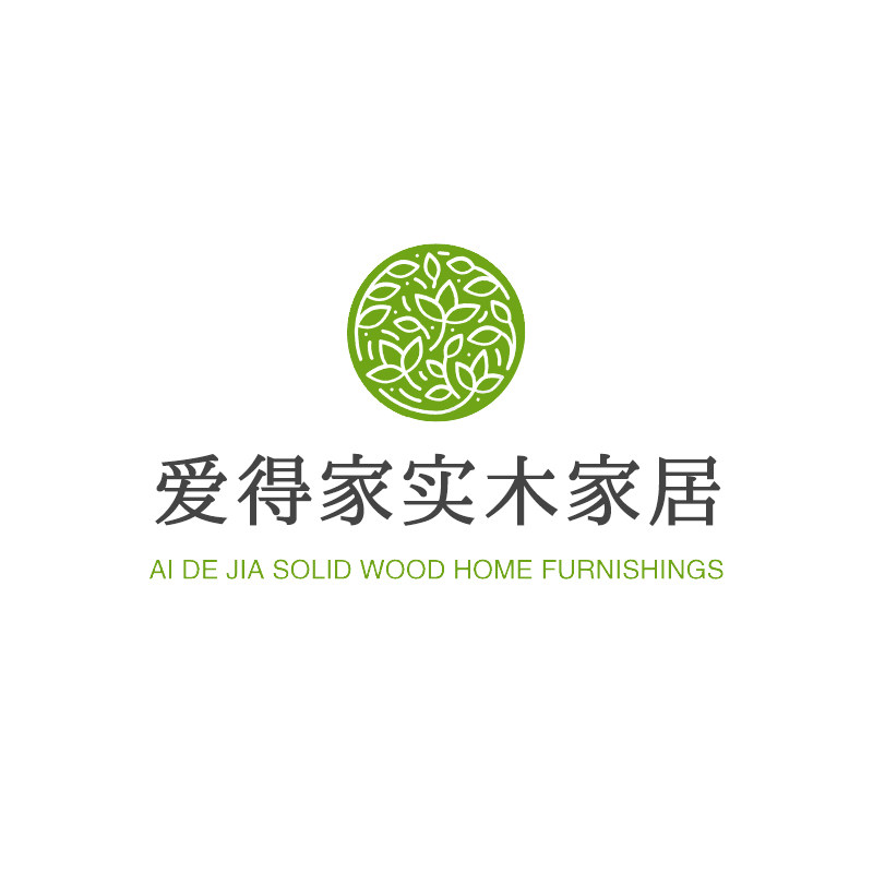 爱得家实木家居的LOGO