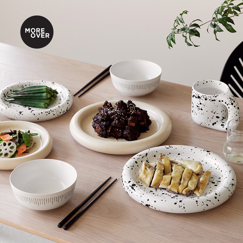 Moreover Nordic ceramic tableware Western plate salad steak plate household dessert plate breakfast plate large plate
