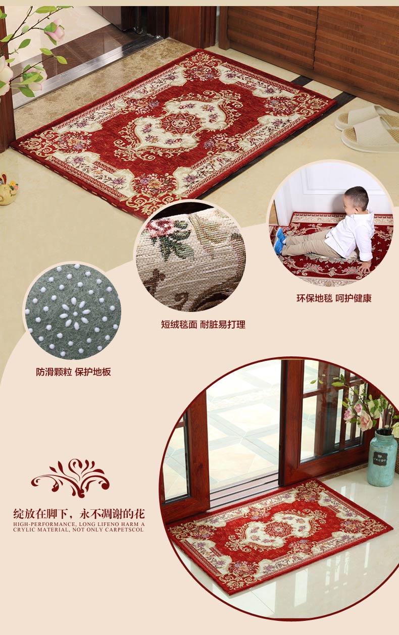 Cửa ra vào phòng tắm nhà vệ sinh phòng tắm nhà bếp phòng ngủ phòng khách chống trượt mat mat cửa nhà - Thảm sàn thảm nhựa chống trơn